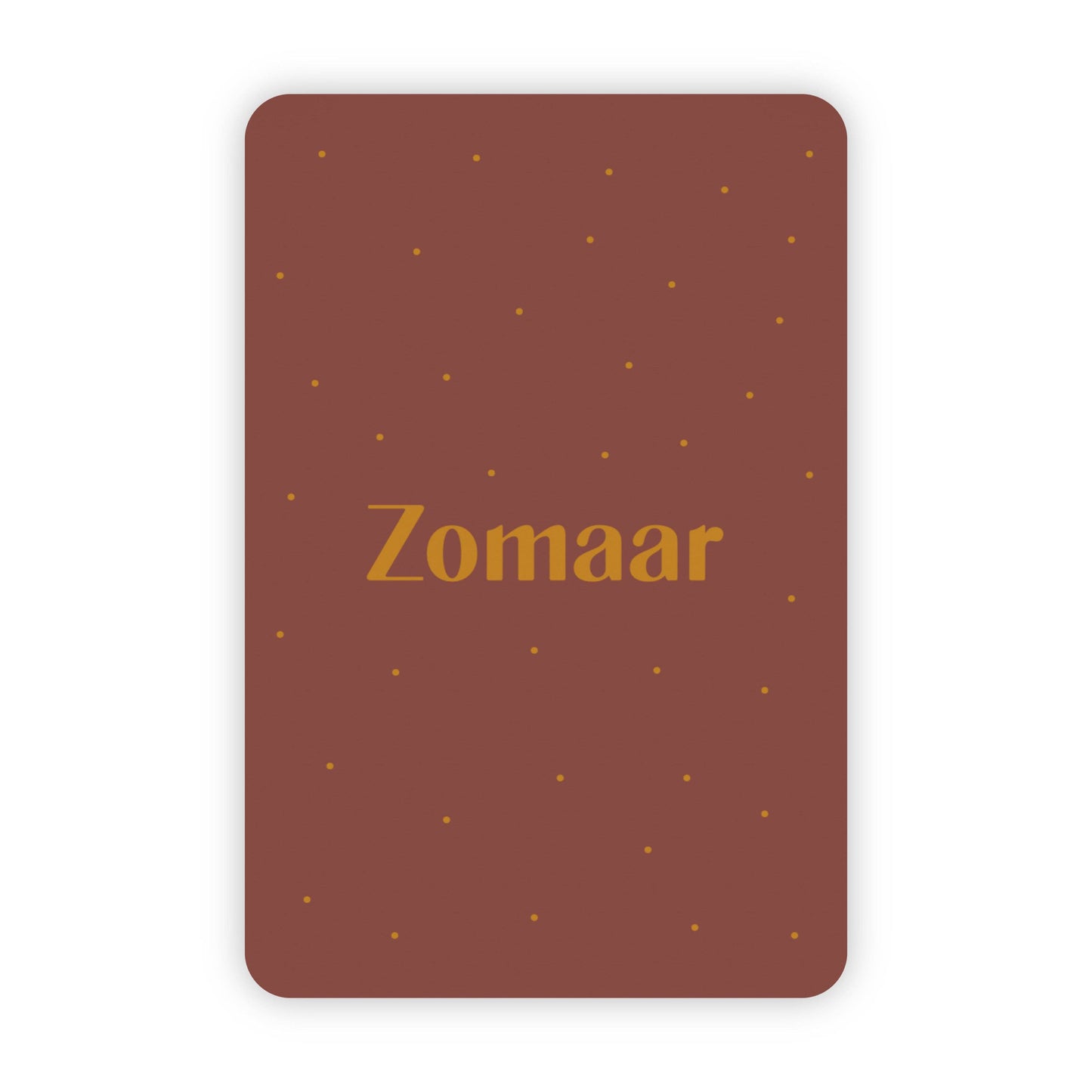 Wenskaart | "Zomaar" | A6 met Goudfolie Bedrukking | Met Persoonlijk Bericht