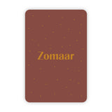 Wenskaart | "Zomaar" | A6 met Goudfolie Bedrukking | Met Persoonlijk Bericht