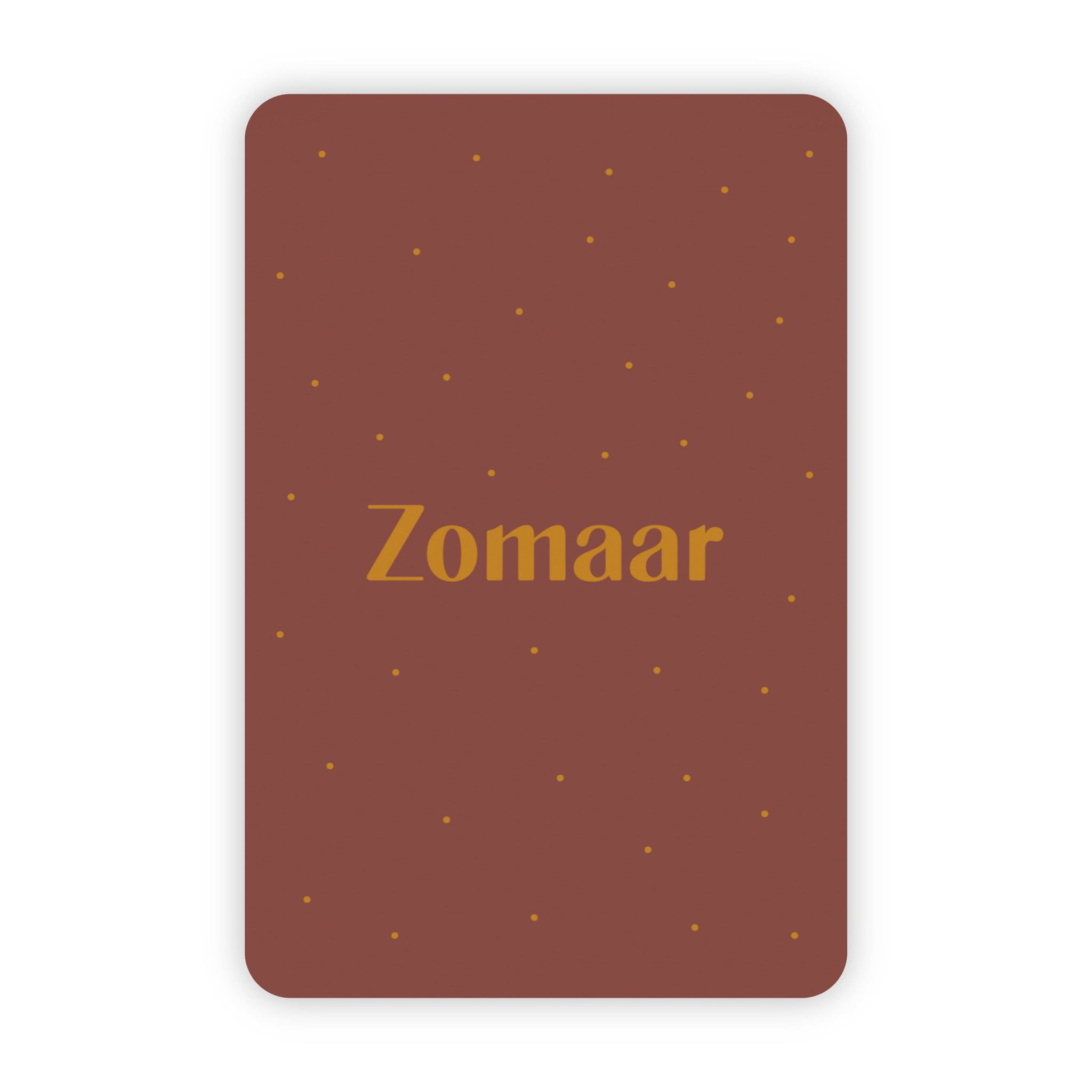 Wenskaart | "Zomaar" | A6 met Goudfolie Bedrukking | Met Persoonlijk Bericht