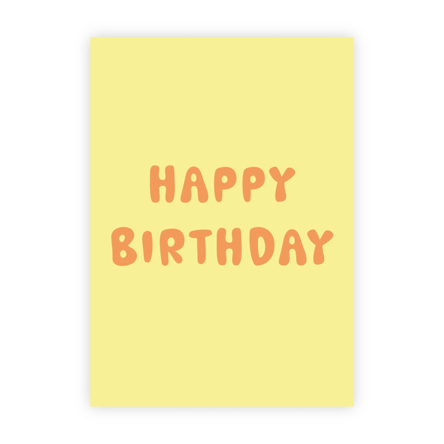 Wenskaart | "Happy birthday" | A6 met Goudfolie Bedrukking | Met Persoonlijk Bericht