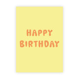 Wenskaart | "Happy birthday" | A6 met Goudfolie Bedrukking | Met Persoonlijk Bericht